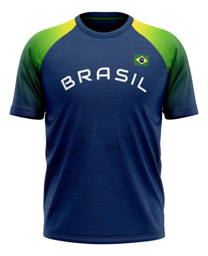 Camiseta Braziline Amazon Brasil Infantil - Marinho