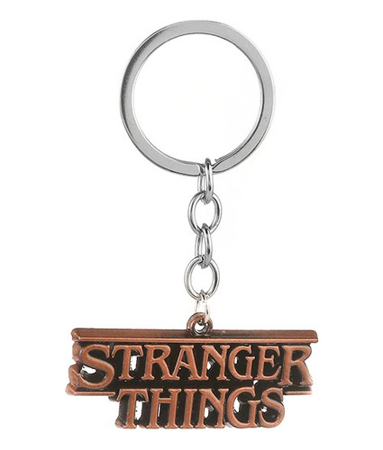 Llavero Del Logo De La Serie Stranger Things De Metal