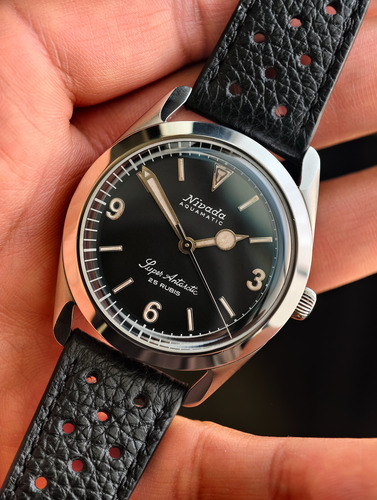 Reloj Nivada Grenchen Super Antartic 3.6.9 Automático Negro Plateado Negro (Usado)