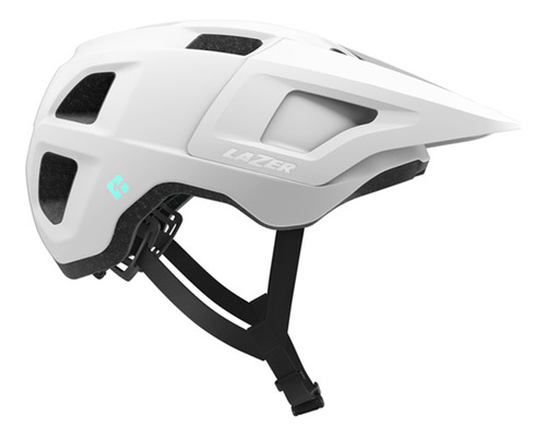 Capacete Ciclismo Lazer Lupo Kinetcore Mtb Speed Viseira Cor Branco Fosco Tamanho Único(55-61)