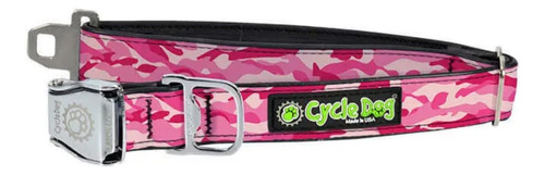 Cycle Dog Pink Camo Bottle Opener Dog Collar (medium 12-21) 