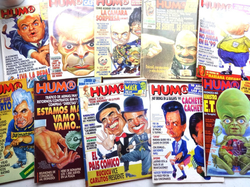 Revista Humor Lote X10 Revista 1995  Antiguo Menemismo 1990s