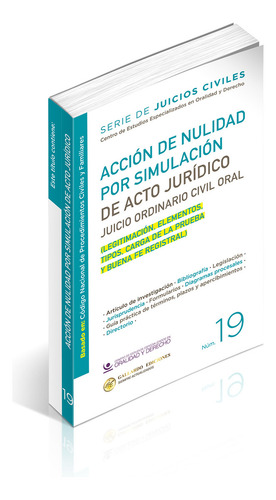 Acción De Nulidad Por Simulación De Acto Jurídico (legitimación, Elementos, Tipos, Carga De La Prueba Y Buena Fe Registral)