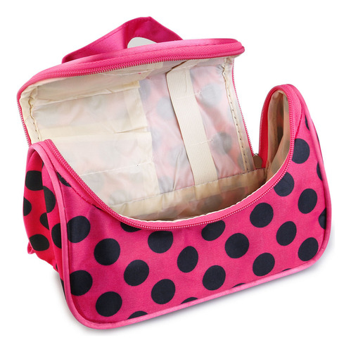 Bolsa De Maquillaje De Viaje Con Cremallera Y Estampado De P