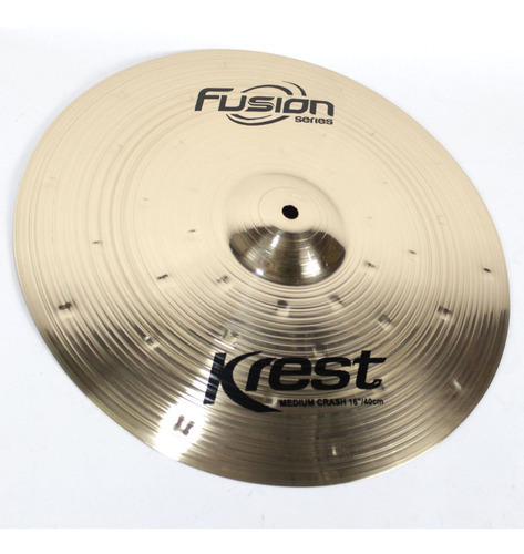 Prato Medium Crash 16 Ataque Fusion Krest Cymbals Bronze B8