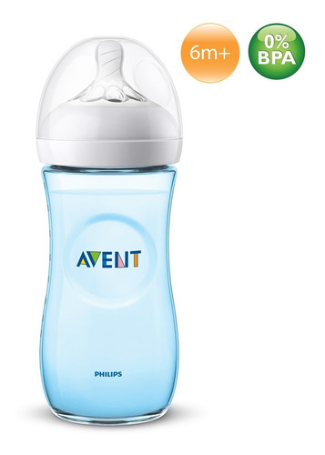 Mamadeira Pétala Avent 6m+ 330ml Azul