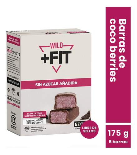 Wild Fit Coco Berries 5 Unidades