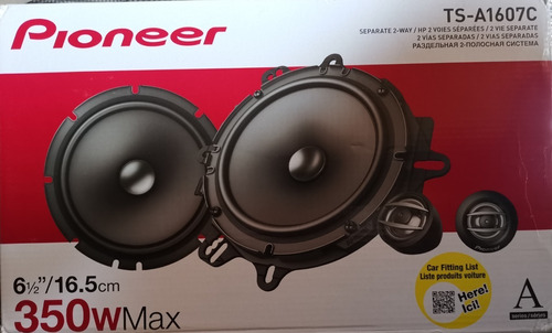 Parlantes Componentes Pioneer Ts-a1607c 2 Vías 350w 16.5