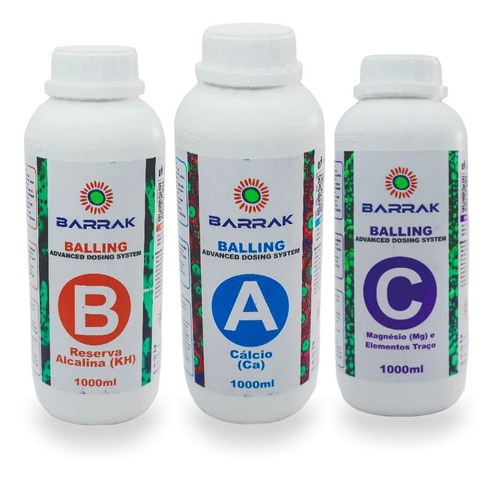Balling Advanced Kit 1l Barrak Ca, Kh E Elementos Traço