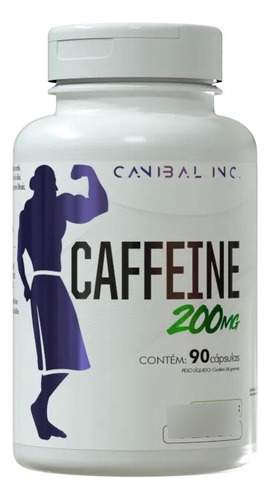 Caffeine 90 Cápsulas 200mg De Cafeína Por Dose - Canibal Inc Sabor Sem sabor