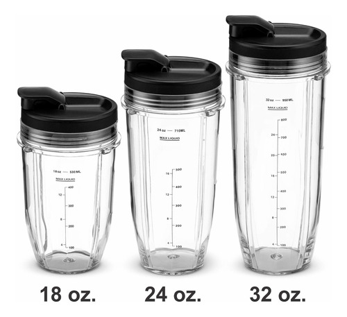 Nutri Ninja Juego Vaso Accesorio Para Batidora 6 Bl480