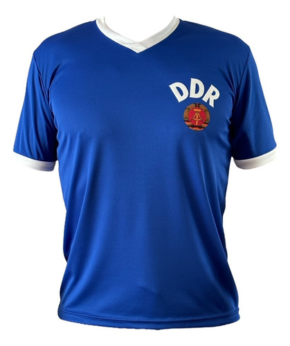 Camiseta Alemania Democratica Ddr Mundial 1974 Azul Retro