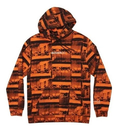 Sudadera Dc Shoes Andy Warhol Last Supper Naranja Hombre Ady