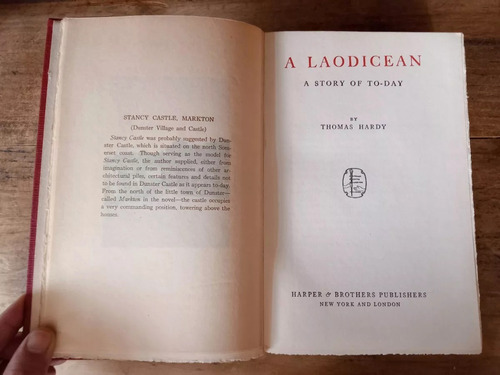 Thomas Hardy A Laodicean