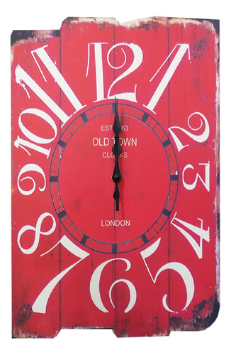 Reloj De Pared Rectangular 38 X 30 Cm Varios Modelos