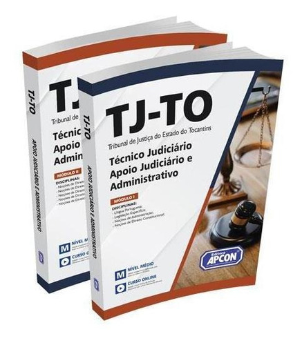 Apostila Tjto 2022 Técnico Judiciário Apoio Judiciário