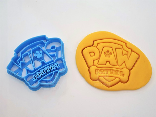 Cortante Para Galletitas Paw Patrol Patrulla Canina Escudo 1