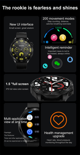 Reloj Inteligente Deportivo Dt5 Mate Bluetooth Call 200+