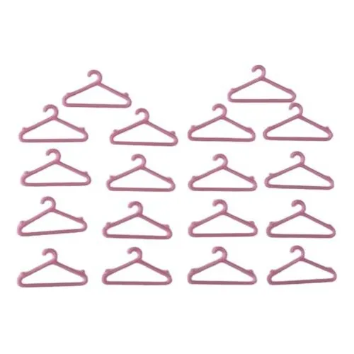 Perchas Para Ropa Mu eca Barbie 20 Unidades Premium