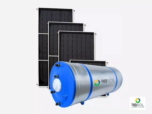 Kit Solar Boiler 500l Nivel Com 3 Placas 200x100 Inox Ribsol