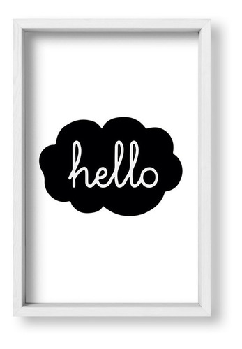 Cuadros Modernos 20x30 Box Blanco Hello Cloud