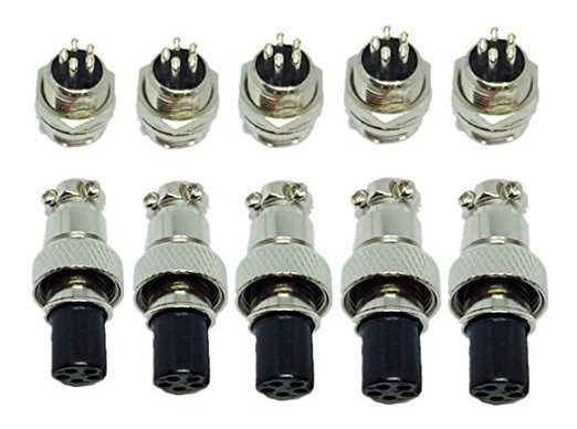 2pcs GX12-4 Tap/ón de La Aviaci/ón de 4 Pin 12 mm Macho Hembra Conector Z/ócalo Enchufe