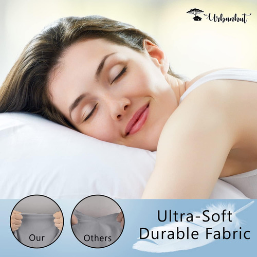 Juego De 2 Fundas De Almohada 100 % Algodón De 700 Hilos, Ul