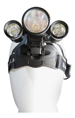 Lanterna De Cabeça B-max Bm-808 Para Ciclismo Com 3 Led's