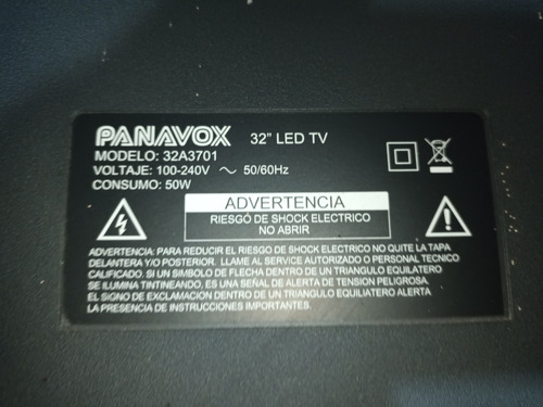 Placa Fuente Tv Led Panavox 32