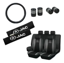 Comprar Funda Tela Y Ecocuero Jac Motor + C. Volante Y Cinto + Tapas