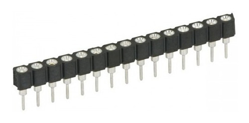 Pin Header Hembra Conector Redondo 2.54mm X 40