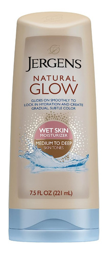 Jergens Humectante Piel Húmeda Natural Glow Medio A Broncead