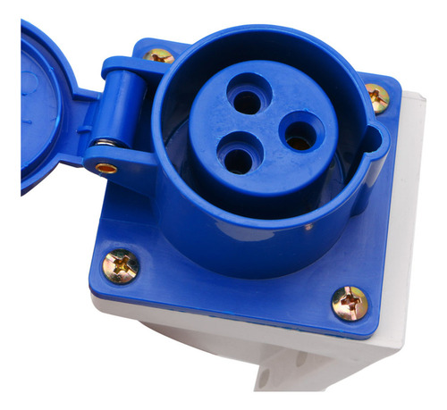 Enchufe Industrial Amp De 3 Pines, 220-250 V, Resistente A L