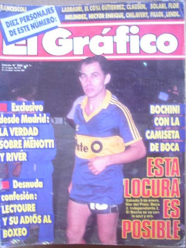 El Grafico 3562 Independiente  Bochini Camiseta De Boca  