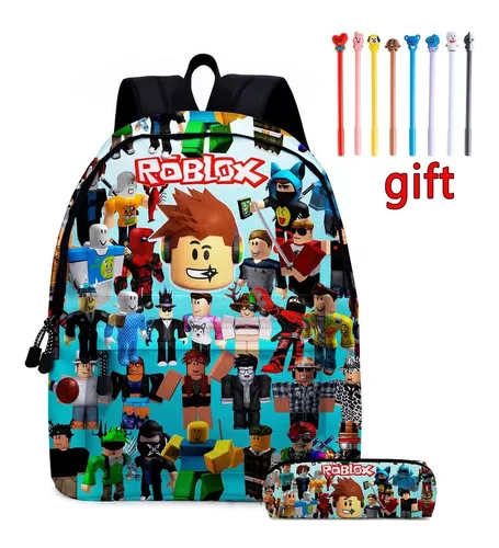 Bolsa Escolar Roblox Junior, Mochila Masculina E Feminina, E