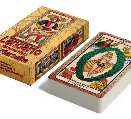 2 Unid Tarô Tarot De Marselha 78 Cartas Em Português Manual