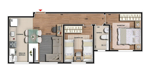 Imagem 6 de 20 de Apartamento À Venda, 2 Quartos, 1 Vaga, São Damião - Vespasiano/mg - 3105