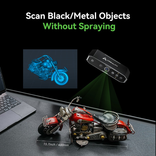 Creality 3d Scanner Cr-scan Otter Para Impressão 3d, Preto