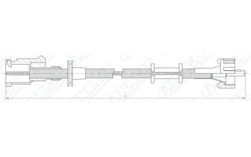 Guaya Velocimetro Corolla 1.6 Ae80 1984-1988 Sincronico 89cm