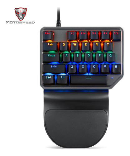 Teclado Mecânico De Uma Mão Motospeed K27 27 Teclas Com Fio