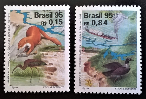 Brasil Fauna Aves, Serie Yv 2246-7 Lubrapex 1995 Mint L12576