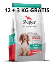 Comprar Alimento Sieger Super Premium Mordida Pequeña para perro adulto de raza pequeña sabor mix de 15 kg