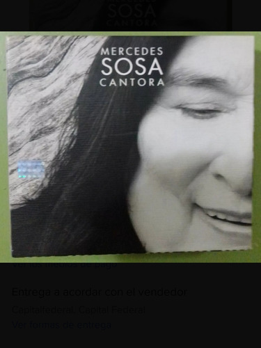 Mercedes Sosa Cantora Cd Y Dvd  