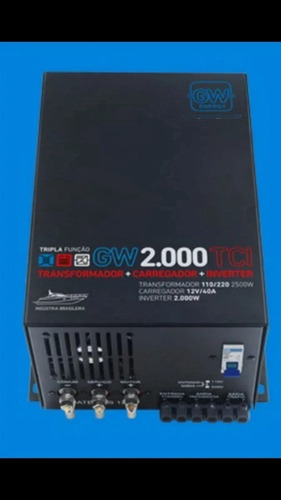Carregador Transformador Inverssor Gw 12v 2000w 40a Tci 2000