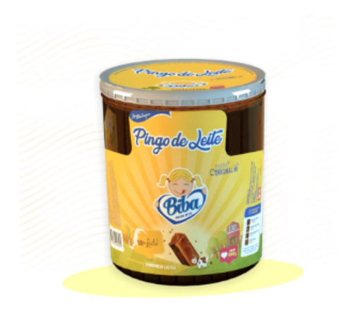 Doce Pingo De Leite Biba 100% Leite 500g Contém 50 Unidades 