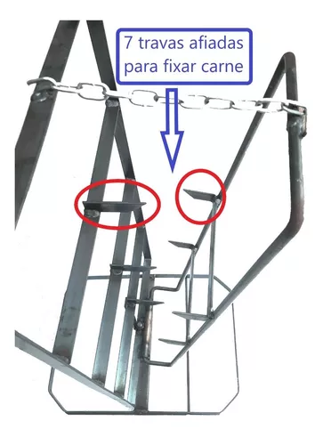 Espeto Giratório Grd p/Costelão Metávila ES800G c/2 Po