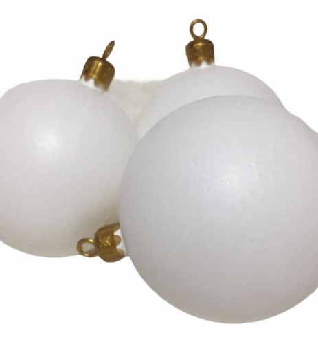 Esferas 6cm Blanco Opalinas. Caja X 150 Unidades