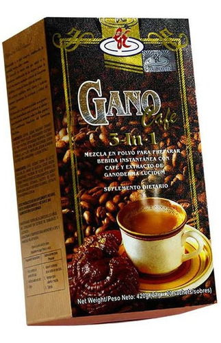 Gano Cafe 3en1 Original + Ganoderma Lucidum 