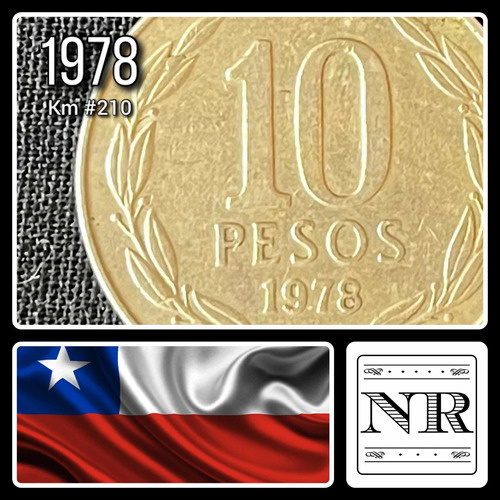 Chile - 10 Pesos - Año 1978 - Km #210 - Ángel 