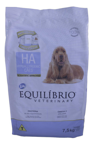 Ração Equilíbrio Veterinary Cachorros Hipoalergênicos 7,5kg